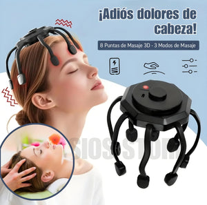 MASAJEADOR DE 8 PUNTOS RECARGABLE + PARCHES DESINTOXICANTES